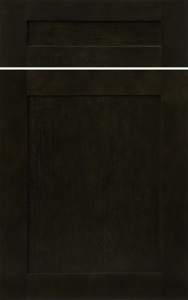 KINGSTON Charcoal Black shaker style kitchen cabinet door with classic American design