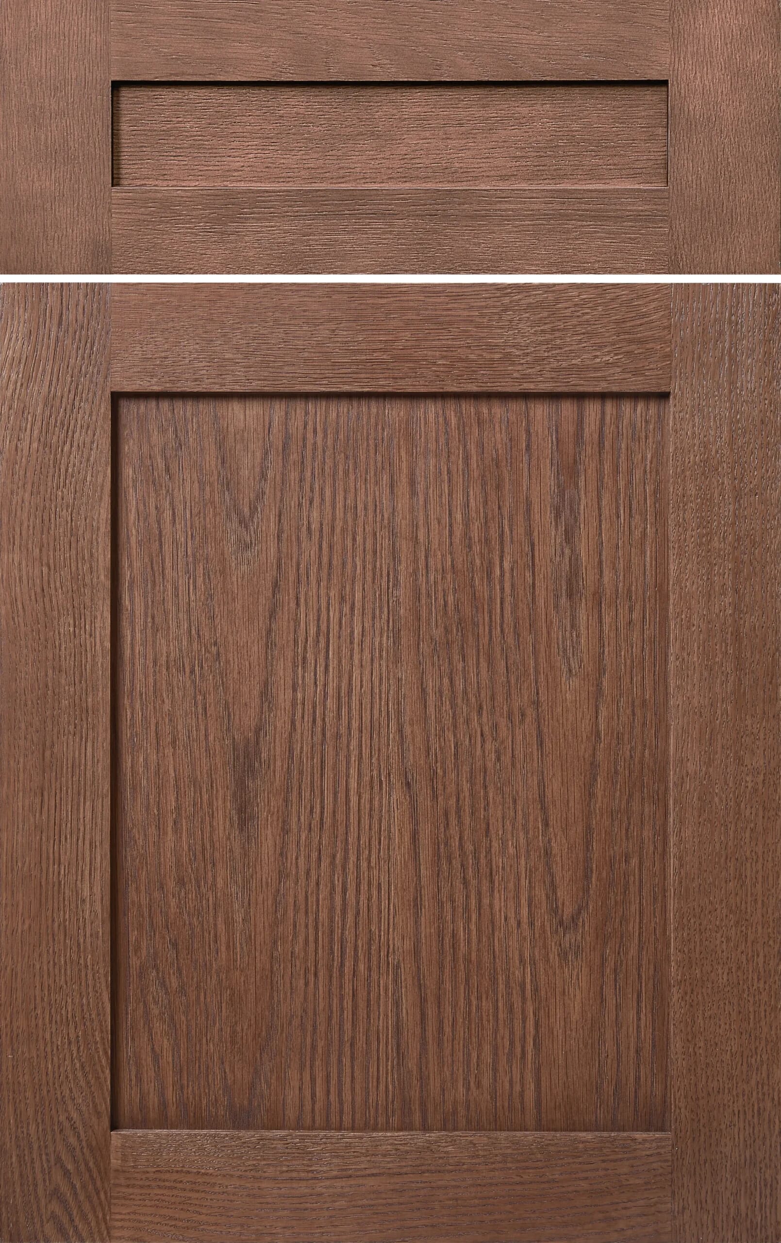 KINGSTON Heirloom Brown NEW shaker style kitchen cabinet door with rich brown wood tone