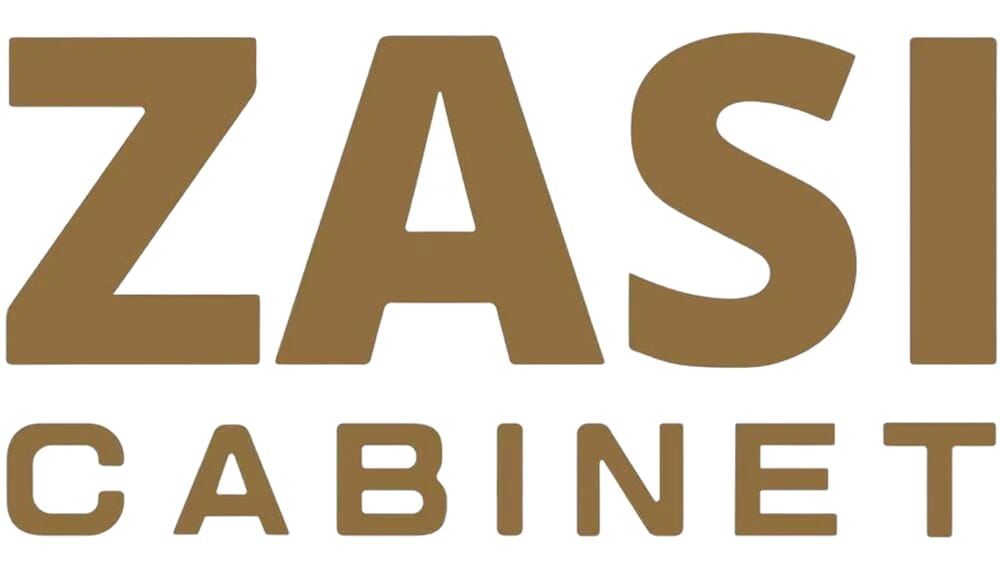 ZASI Cabinetry factory logo representing a professional American-style kitchen cabinet manufacturer
