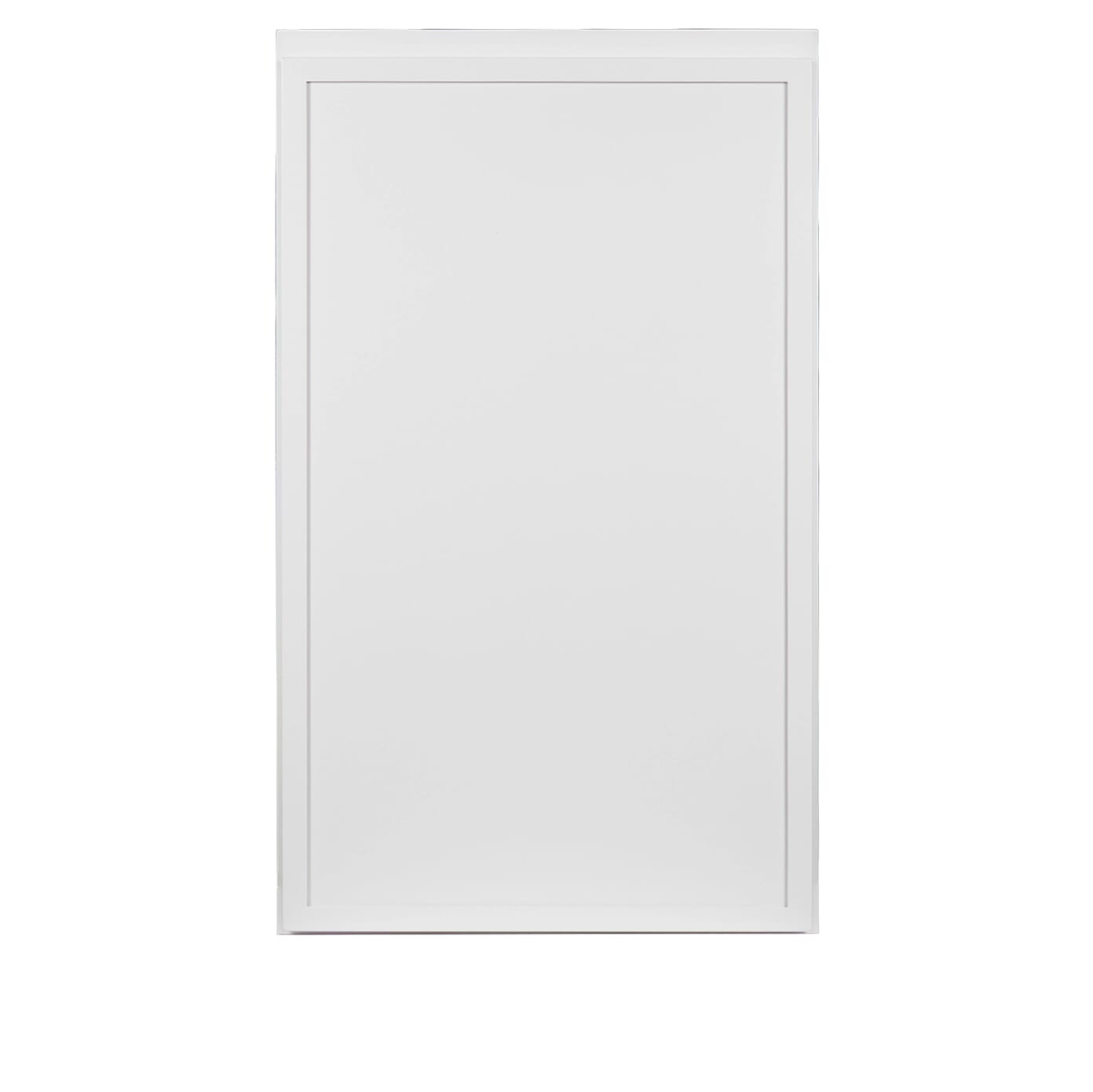 Slim Shaker White wall cabinet W1830 with narrow shaker profile by Koville Cabinetry front view