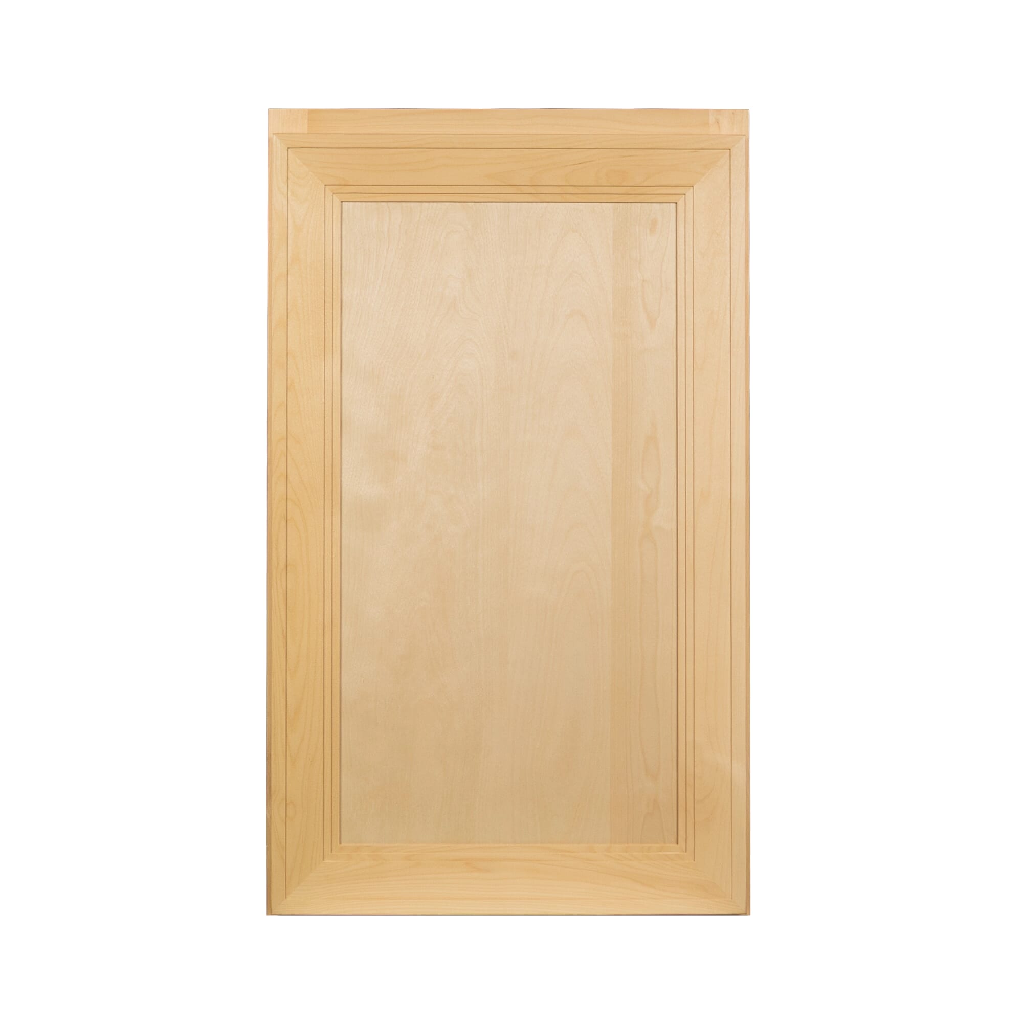 Tuscany W1830 wall cabinet in natural wood finish with classic panel design front view