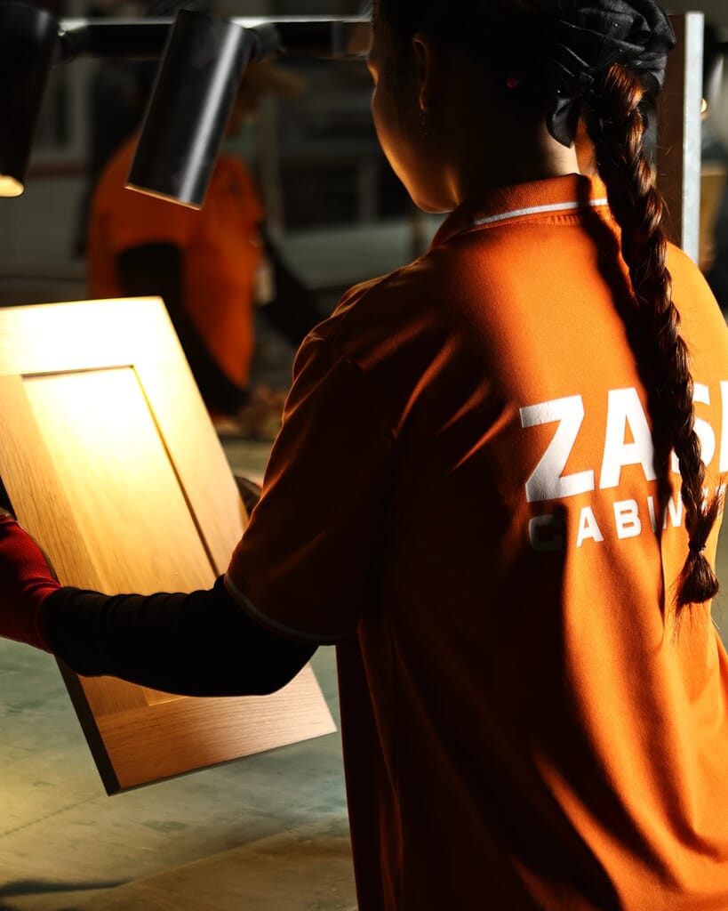 Consistent cabinet finish and design quality achieved through ZASI factory processes
