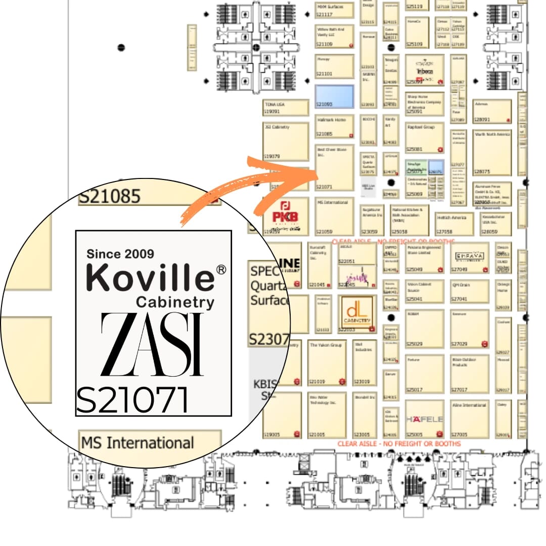 zasi& koville KBIS 2026 booth at#S21071