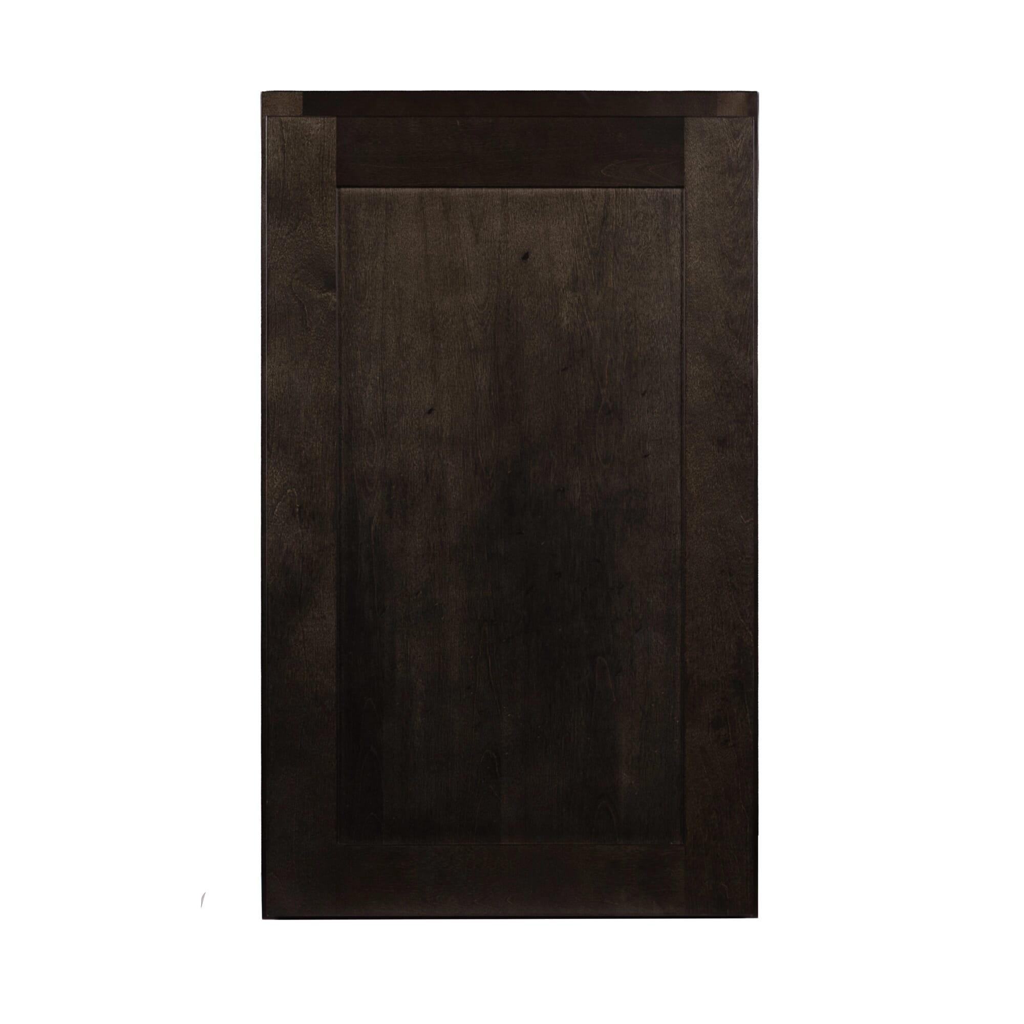 Kingston Charcoal Black W1830 wall cabinet with 100% Siberian birch solid wood frame and Sherwin-Williams finish. front view