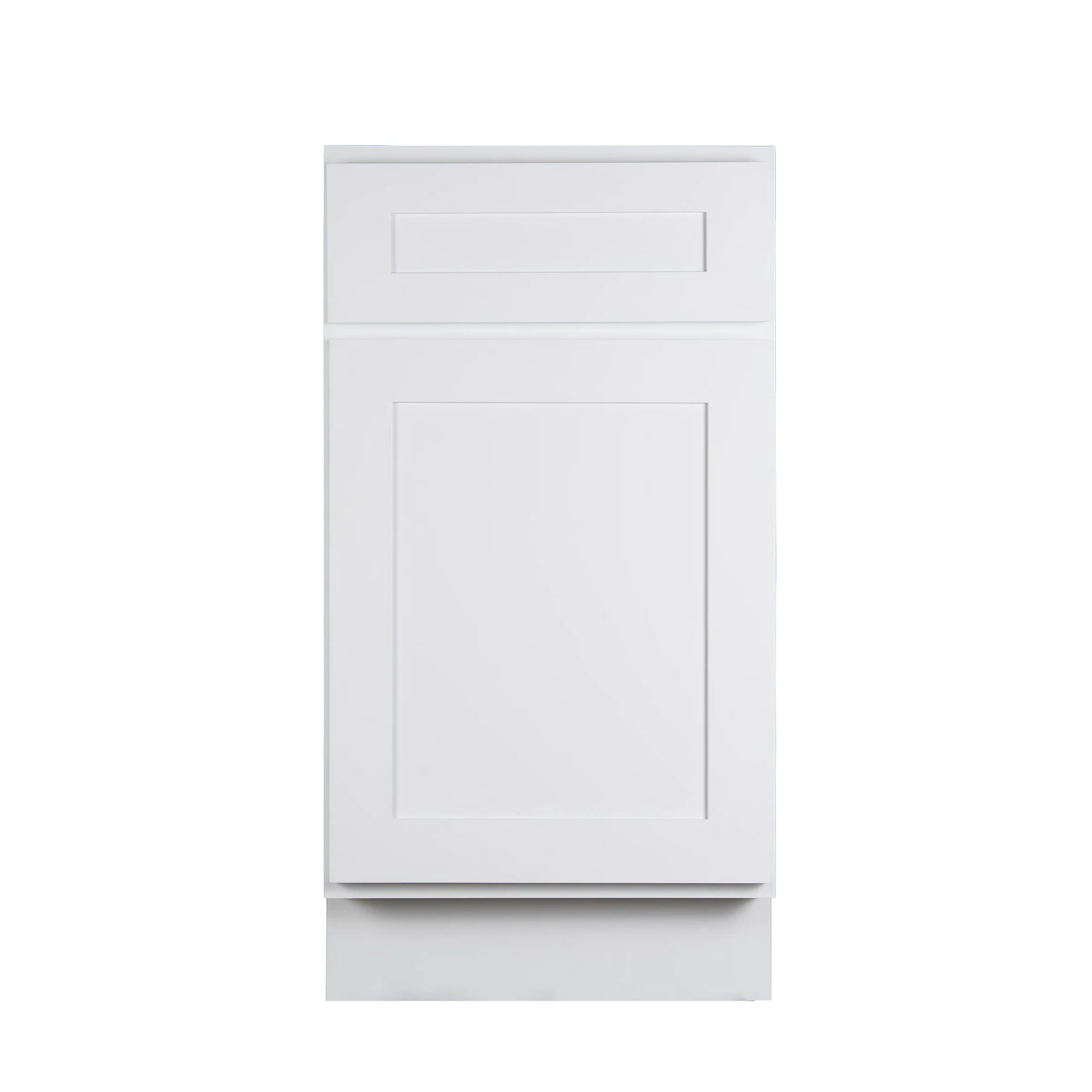 Koville Kingston White Shaker B18 base cabinet 18 inch wide white shaker kitchen cabinet
