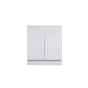 Koville Kingston White Shaker SB30 sink base cabinet 30 inch white shaker kitchen sink cabinet