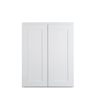 Koville Kingston White Shaker W2430 wall cabinet 24 inch wide 30 inch high classic shaker style kitchen cabinet